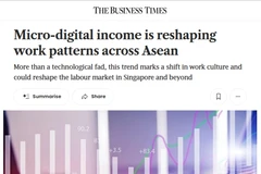 在The Business Times上刊登的文章。图自越社