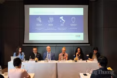 出席2026年越南高端饮品体验展体验展新闻发布会的代表们。图片来源：giaothuong.congthuong.vn