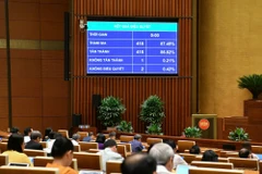 国会代表表决通过《〈国会代表和人民议会代表选举法〉若干条款关于修改补充法》。