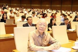 阮富仲总书记曾担任第十一届、第十二届国会主席等许多重要职务。图自越通社