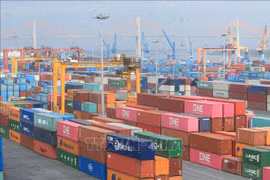 海防港口。图自越通社