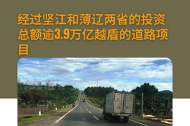 图表新闻：经过坚江和薄辽两省的投资总额逾3.9万亿越盾的道路项目