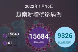 图表新闻：1月16日越南报告新增的确诊病例