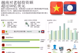 图表新闻：越南对老挝投资额超过50亿美元