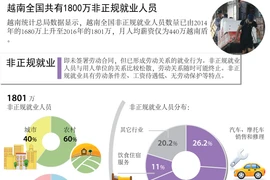 图表新闻：越南全国共有1800万非正规就业人员