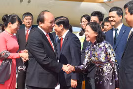 阮春福总理抵达东京开始对日本进行正式访问