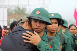 越南新兵入伍场景（组图）