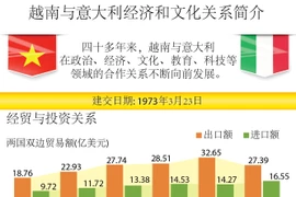 图表新闻：越南与意大利经济和文化关系简介 