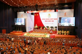 越南工会第十二届全国代表大会隆重开幕（组图）