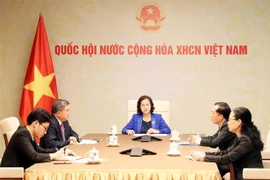 国会主席阮氏金银与老挝国会主席巴妮举行电话会谈