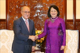 国家副主席邓氏玉盛会见德国世界大学协助组织主席