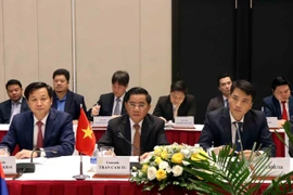 越共中央检查委员会代表团与老挝人民革命党中央纪检委员会代表团会谈