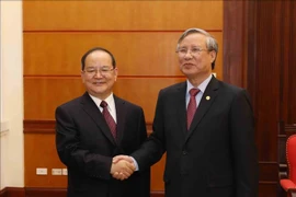 越共中央书记处常务书记陈国旺会见中国广西壮族自治区党委书记鹿心社
