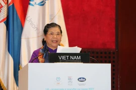 越南国会常务副主席丛氏放在第141届各国会议联盟大会上发表重要讲话