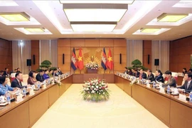 柬埔寨国会代表团对越南进行正式访问