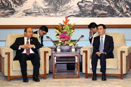 阮春福总理会见中国共产党中央书记处书记王沪宁