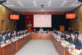 越共中央民运部部长张氏梅会见老挝建国阵线中央委员会代表团