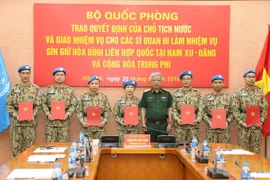 7名越南军官赴南苏丹和中非参与联合国维和行动