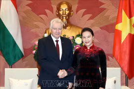 国会主席阮氏金银会见匈牙利议会副议长亚考伯·伊什特万