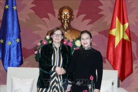 国会主席阮氏金银会见欧洲议会副议长海蒂