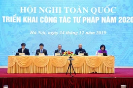 政府常务副总理张和平出席司法部举行的2020年工作部署会议