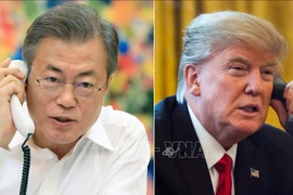 美朝领导人河内会晤：特朗普与文在寅通电话