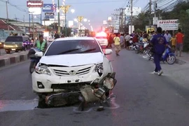 泰国传统新年期间因交通事故死亡人数近300