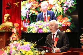 阮富仲出席胡志明国家政治学院成立70周年纪念典礼