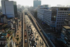 组图：望十字路口—楚四字路口路段2号高架环路正式通车