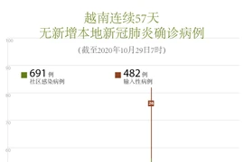 图表新闻：越南连续57天无新增本地新冠肺炎确诊病例