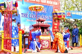 “黄沙宾替身祭礼”仪式在广义省李山岛县安海乡举行（祖图）