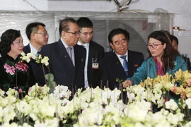 朝鲜劳动党代表团参观丹淮合作社和越南军队电信集团（组图）