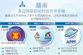 图表新闻：越南——多边国际活动的良好举办地