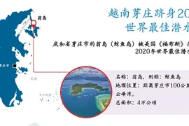 图表新闻：越南芽庄跻身2020年 世界最佳潜水胜地