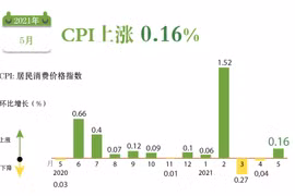 图表新闻：CPI上涨 0.16%