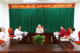 阮富仲主持召开领导骨干会议