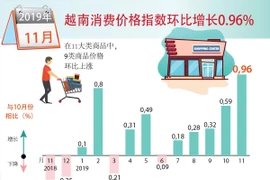 图表新闻：越南消费价格指数环比增长0.96%