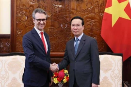 越南国家主席会见欧盟驻越南代表团团长