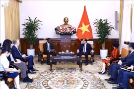 越南外交部长裴青山会见联合国教科文组织世界遗产中心主任拉萨雷.埃伦杜·阿索莫