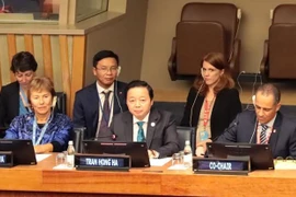联合国水事会议：越南政府副总理陈红河出席水源与合作对话会并发言