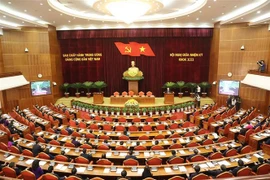 越共十三届中央委员会任期中期会议公报（第三个工作日）