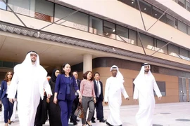 越南国家副主席武氏映春会见阿联酋多家机构和企业领导，与越南人社群代表会面