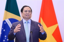 越南总理范明政在巴西外交部发表重要讲话 