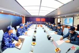 越南和中国海警在北部湾分界线邻近海域进行联合巡逻