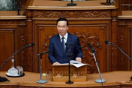 越南国家主席武文赏在日本国会发表演讲并会见日本国会领导人