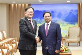 越南政府总理范明政会见马来西亚驻越南大使陈扬泰