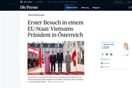 奥地利媒体密集报道越南国家主席武文赏访问奥地利之行