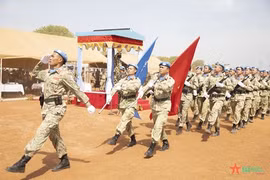 越南工兵队积极参加联合国阿卜耶伊临时安全部队特派团成立日纪念活动