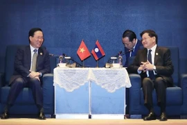 越南国家主席武文赏会见老挝国家主席通伦·西苏里