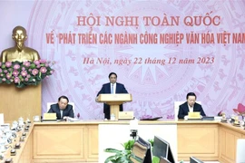 越南政府总理范明政主持全国文化产业发展会议